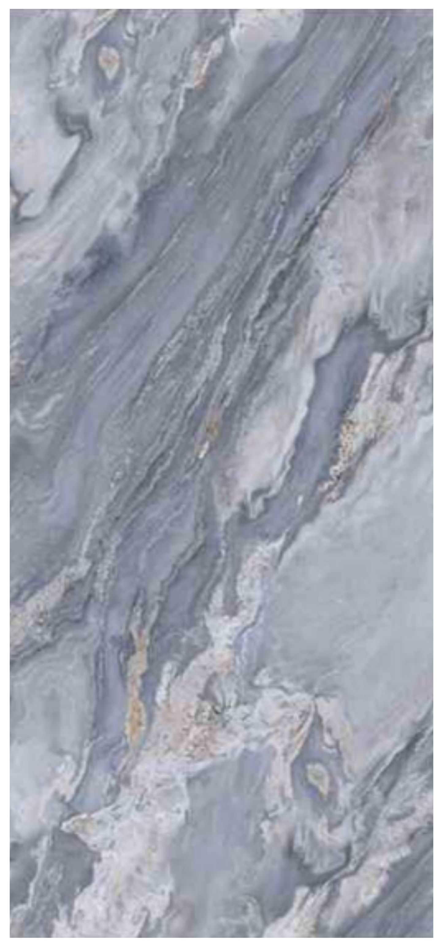 Normal Sintered Stone Slab - "Bulgari Blue | ABC " Stone Pattern