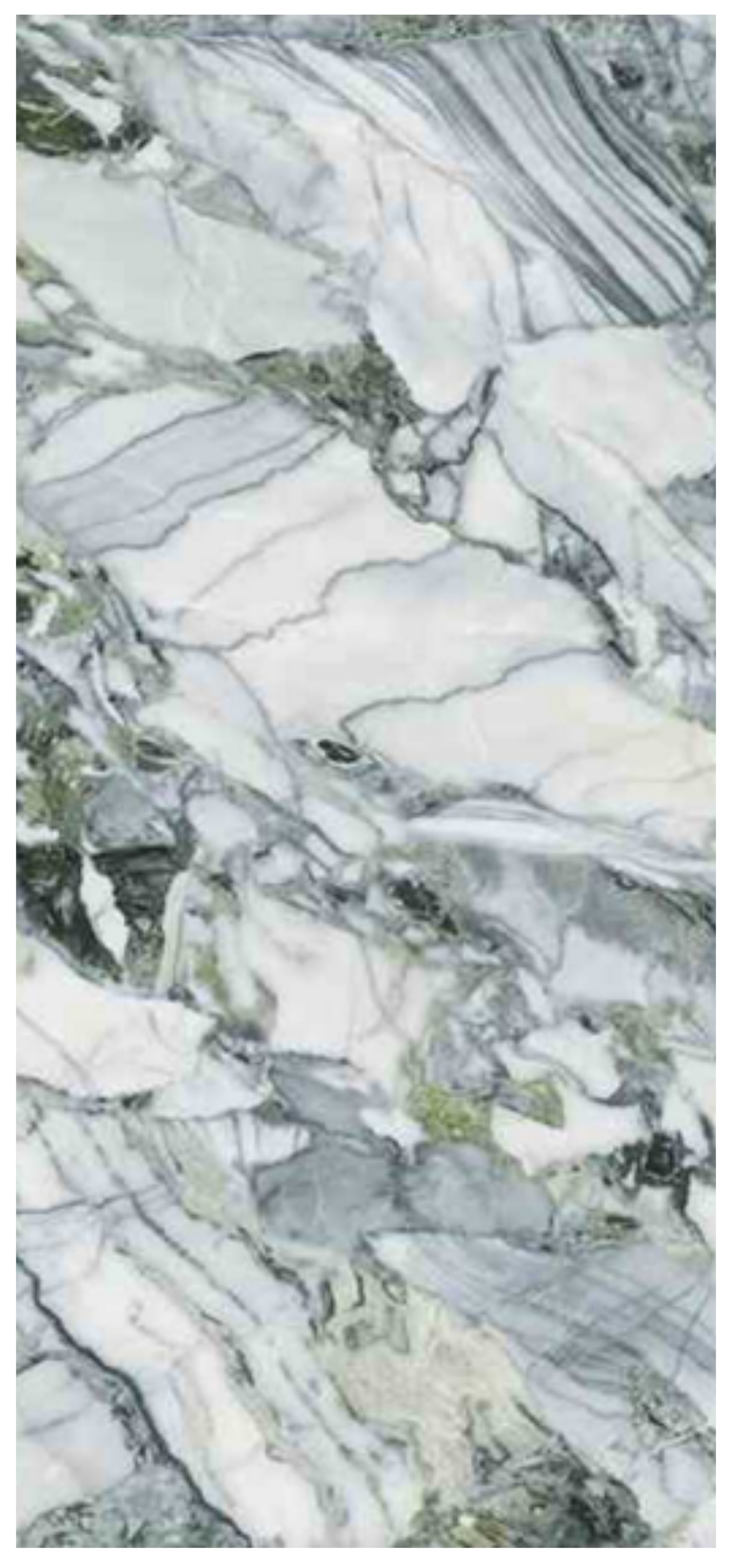 Normal Sintered Stone Slab - "Cold Jade | ABC" Stone Pattern