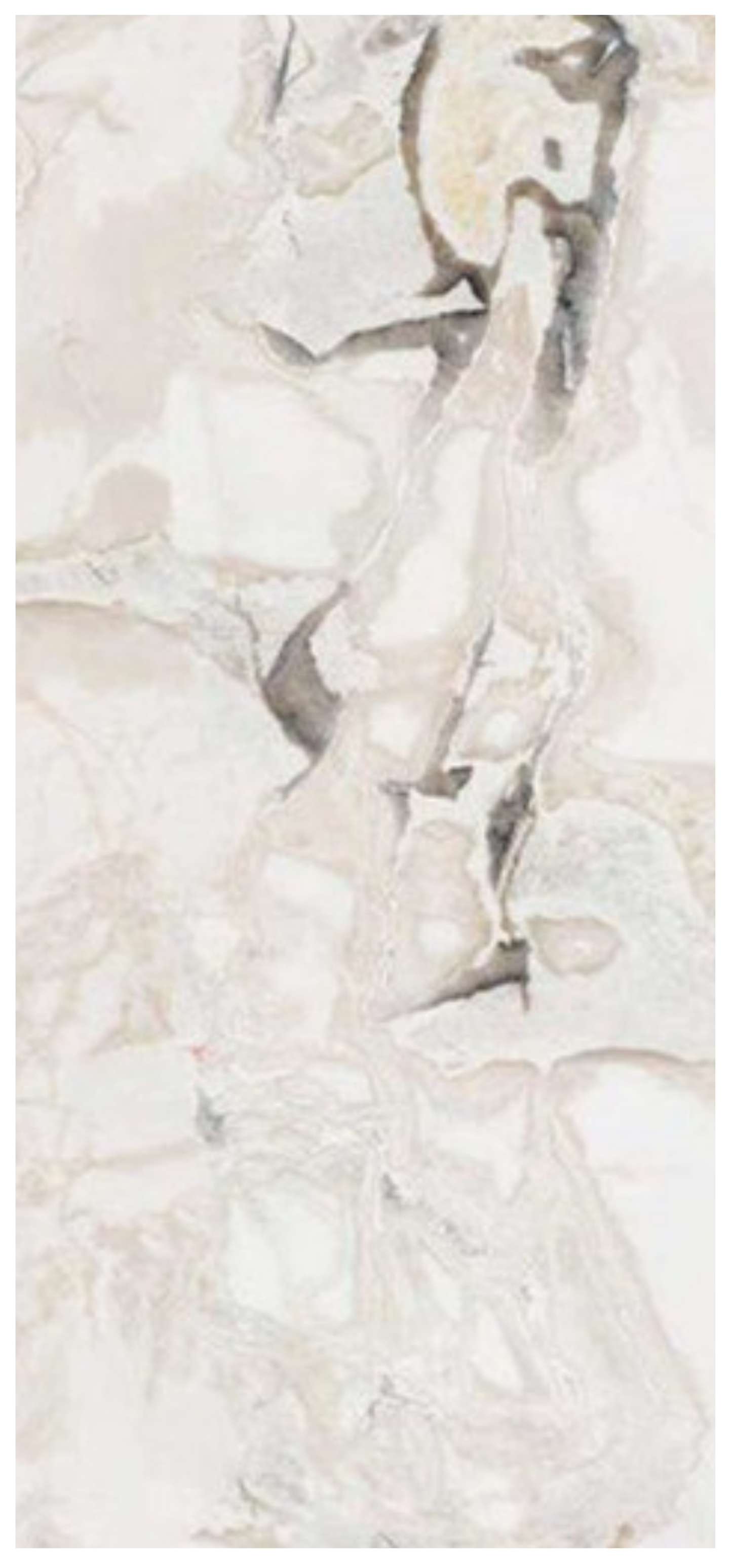 Normal Sintered Stone Slab - "Fendi White Stone Pattern