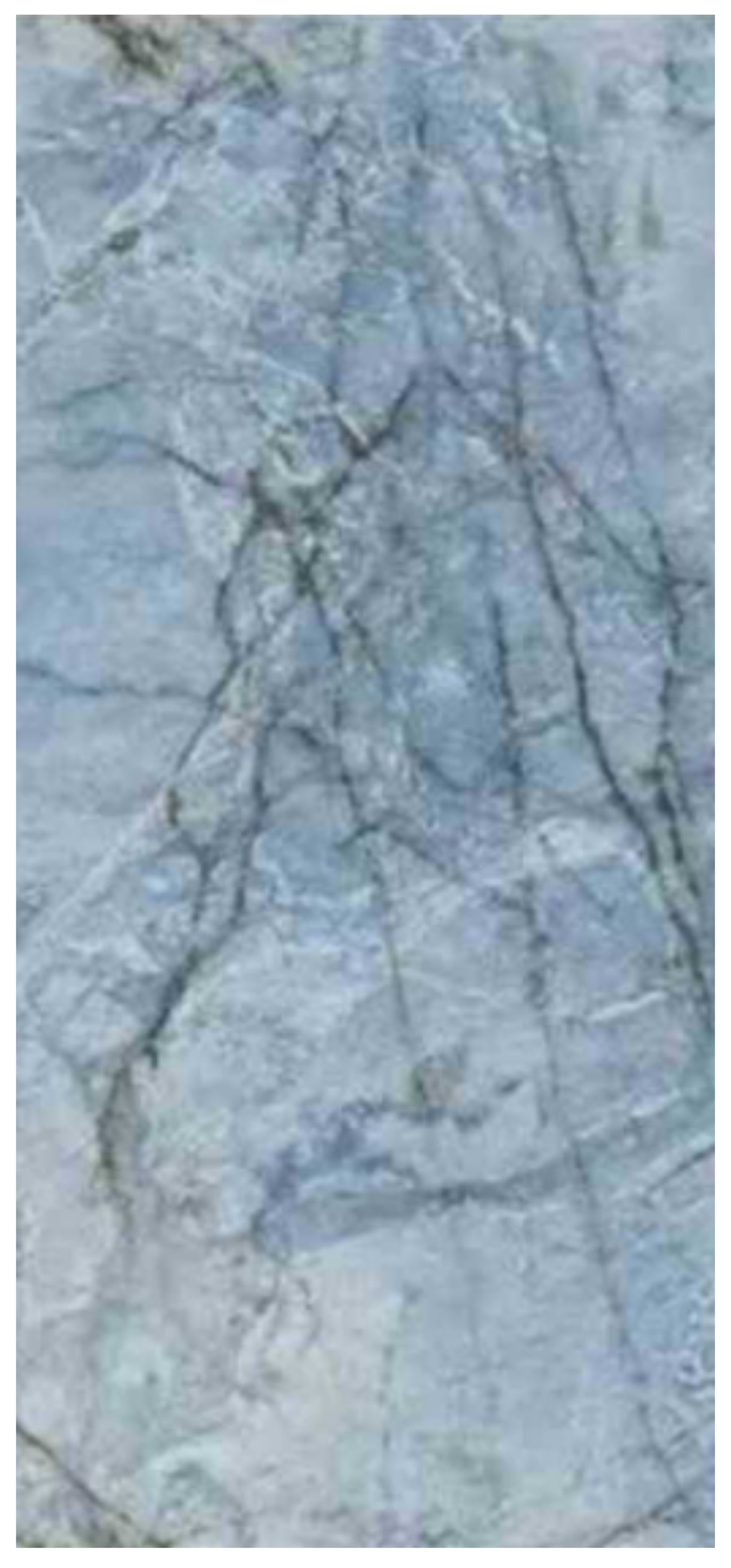 Normal Sintered Stone Slab - "Heart Sea Blue | ABC" Stone Pattern