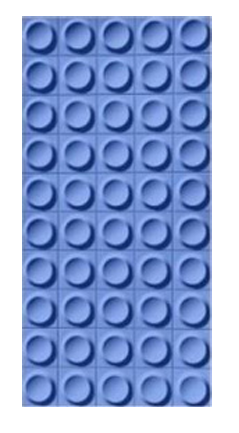 PU Stone - "Small circle brick"