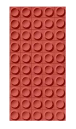 PU Stone - "Small circle brick"