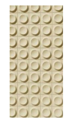 PU Stone - "Small circle brick"