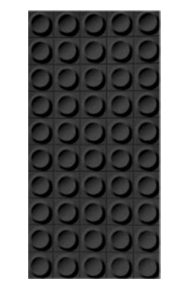 PU Stone - "Small circle brick"