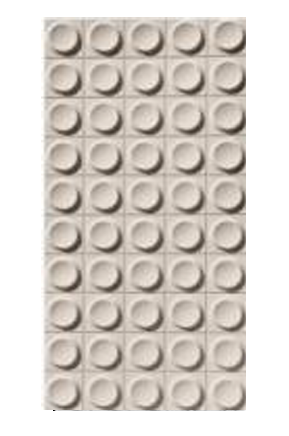 PU Stone - "Small circle brick"