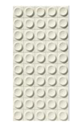 PU Stone - "Small circle brick"