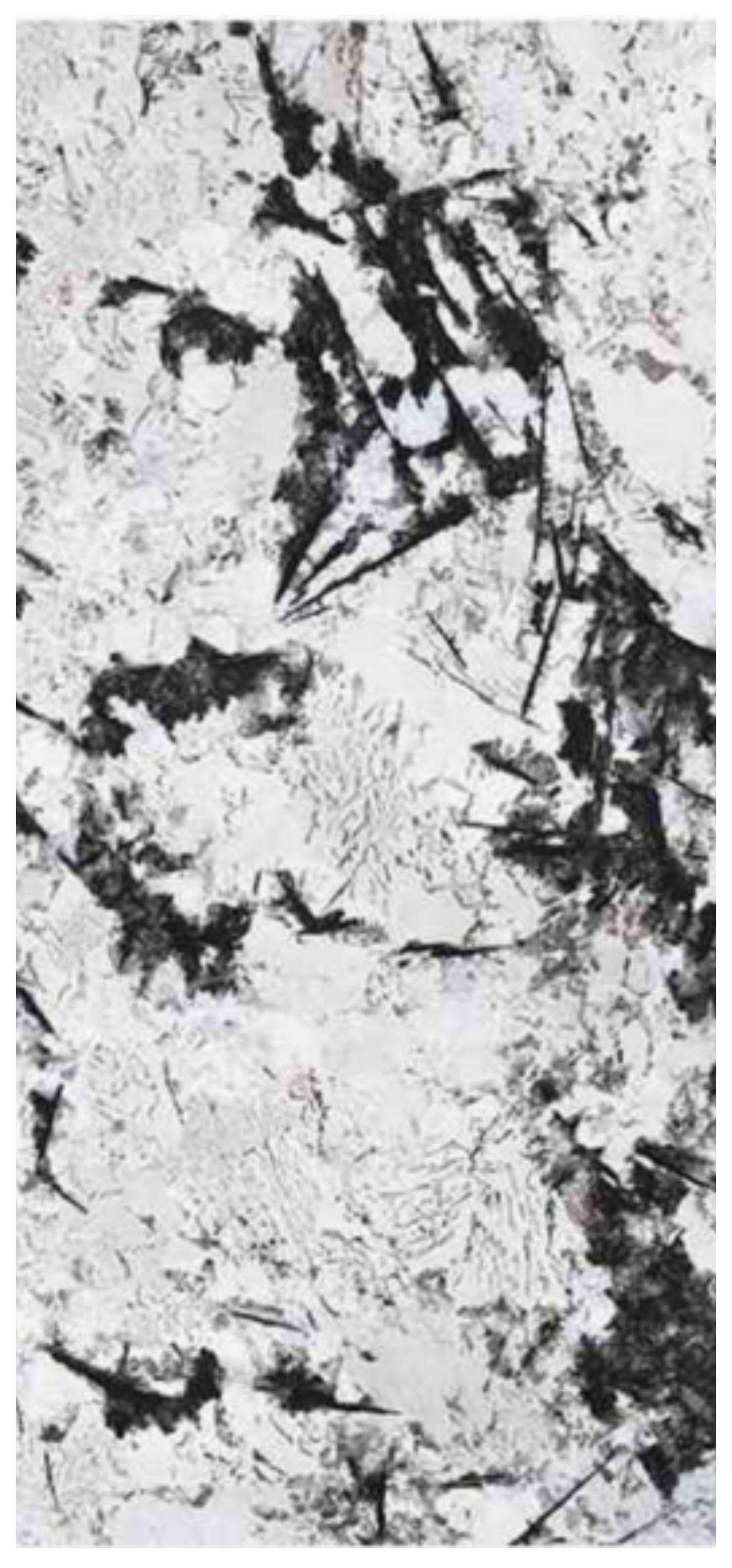 Normal Sintered Stone Slab - "Snow Mountain Silver Fox | ABC" Stone Pattern