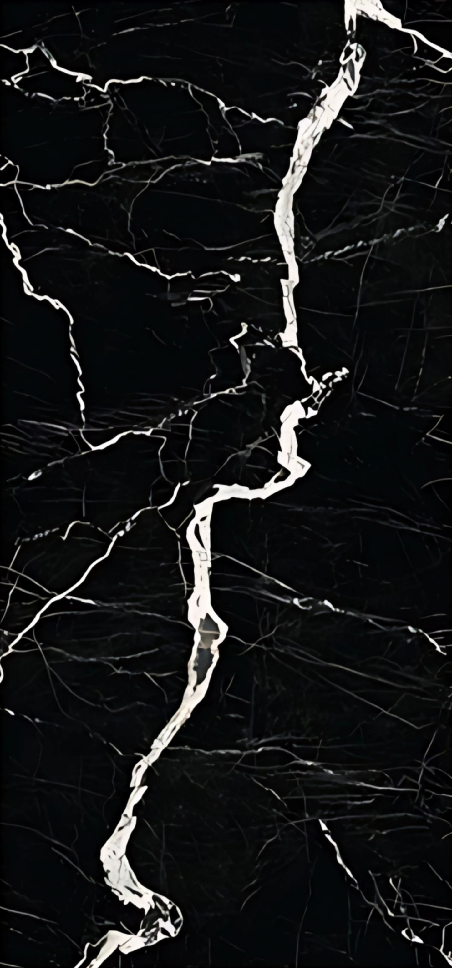 Full Body Sintered Stone Slab - " MT1018MF CALACATTA BLACK1" Black White