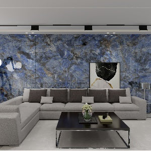 Normal Sintered Stone Slab - "Gem Sapphire | ABC" Stone Pattern