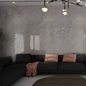 Normal Sintered Stone Slab - "Ash Cloud | ABC" Stone Pattern