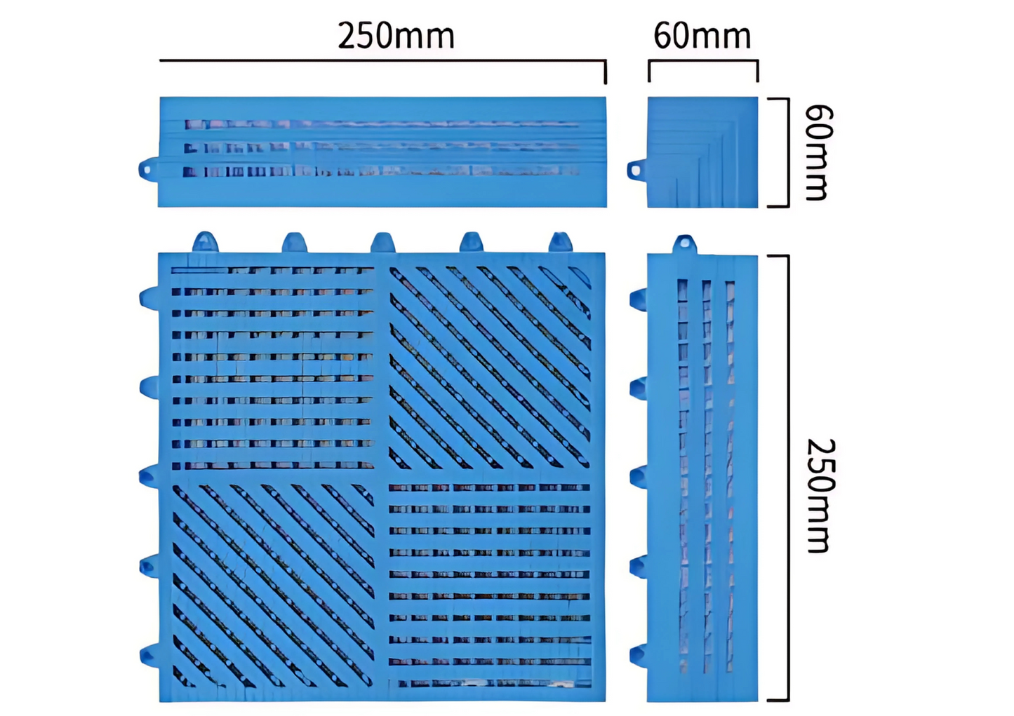 Anti Slip Modular Mats - " JLEAN B "