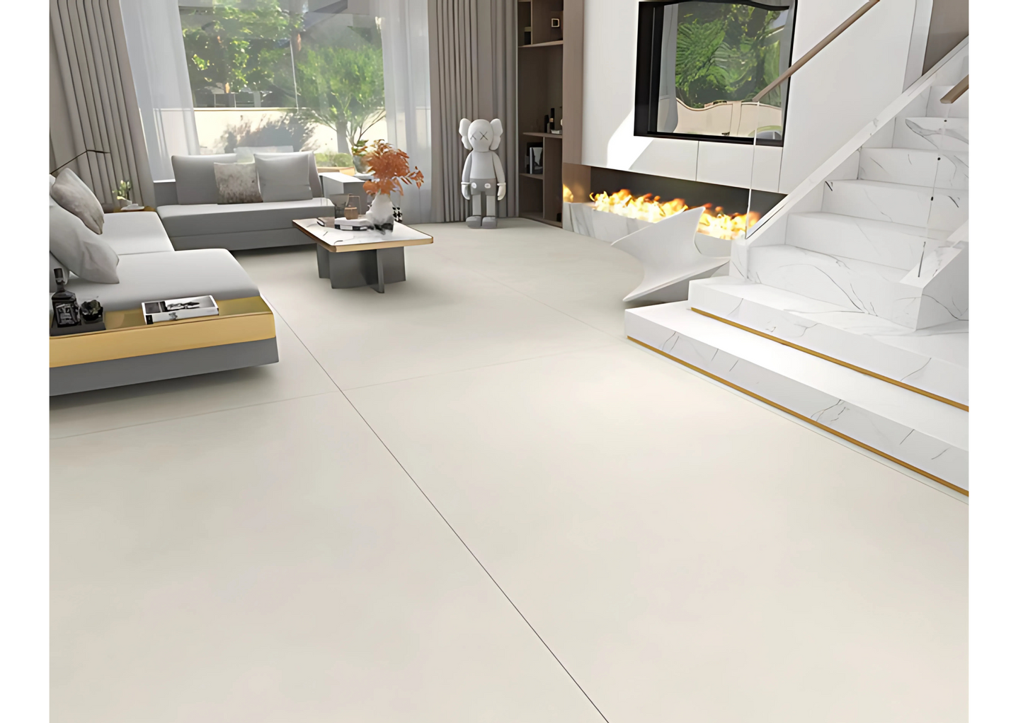 Normal Sintered Stone Slab - "Maya Apricot" Stone Pattern