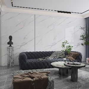 Normal Sintered Stone Slab - "Meili Snow Mountain | ABC" Stone Pattern