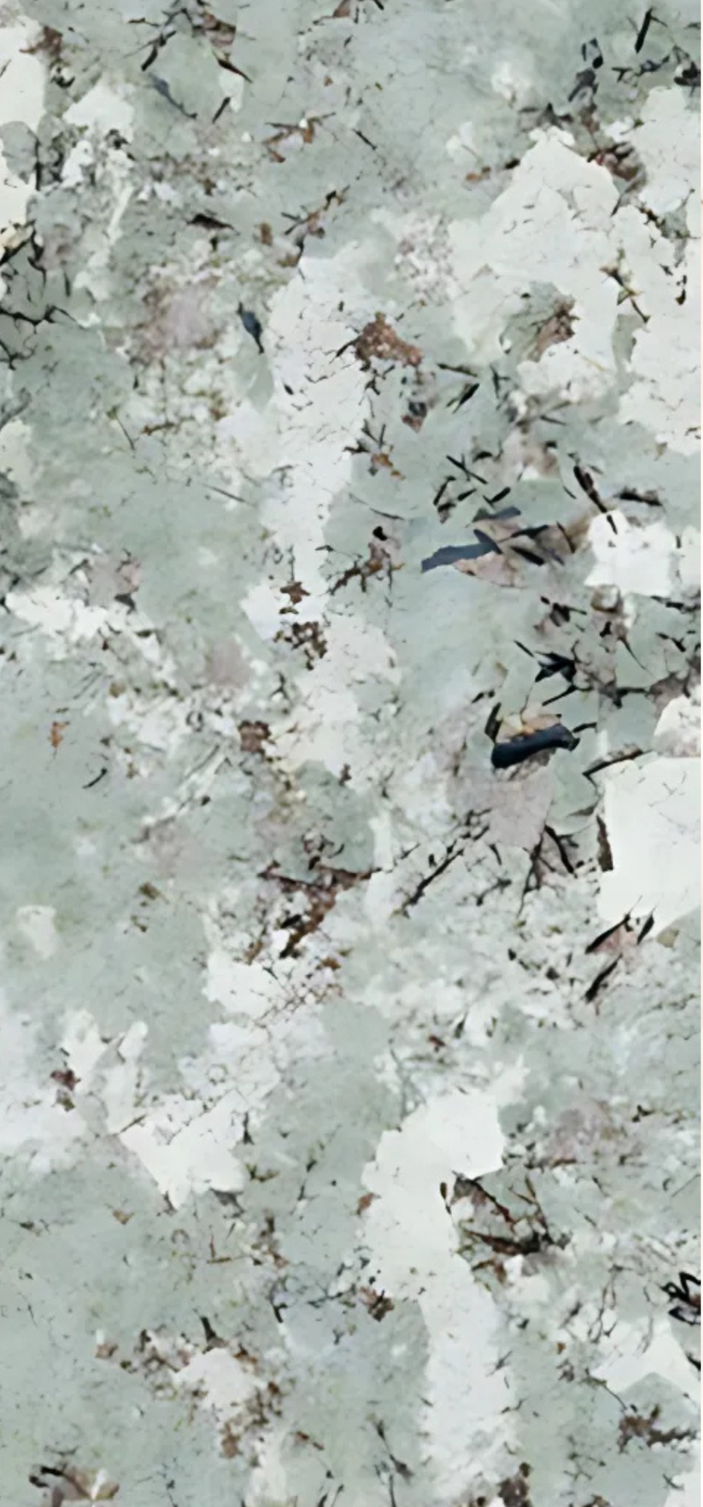 Normal Sintered Stone Slab - "Snowy Blue" Stone Pattern
