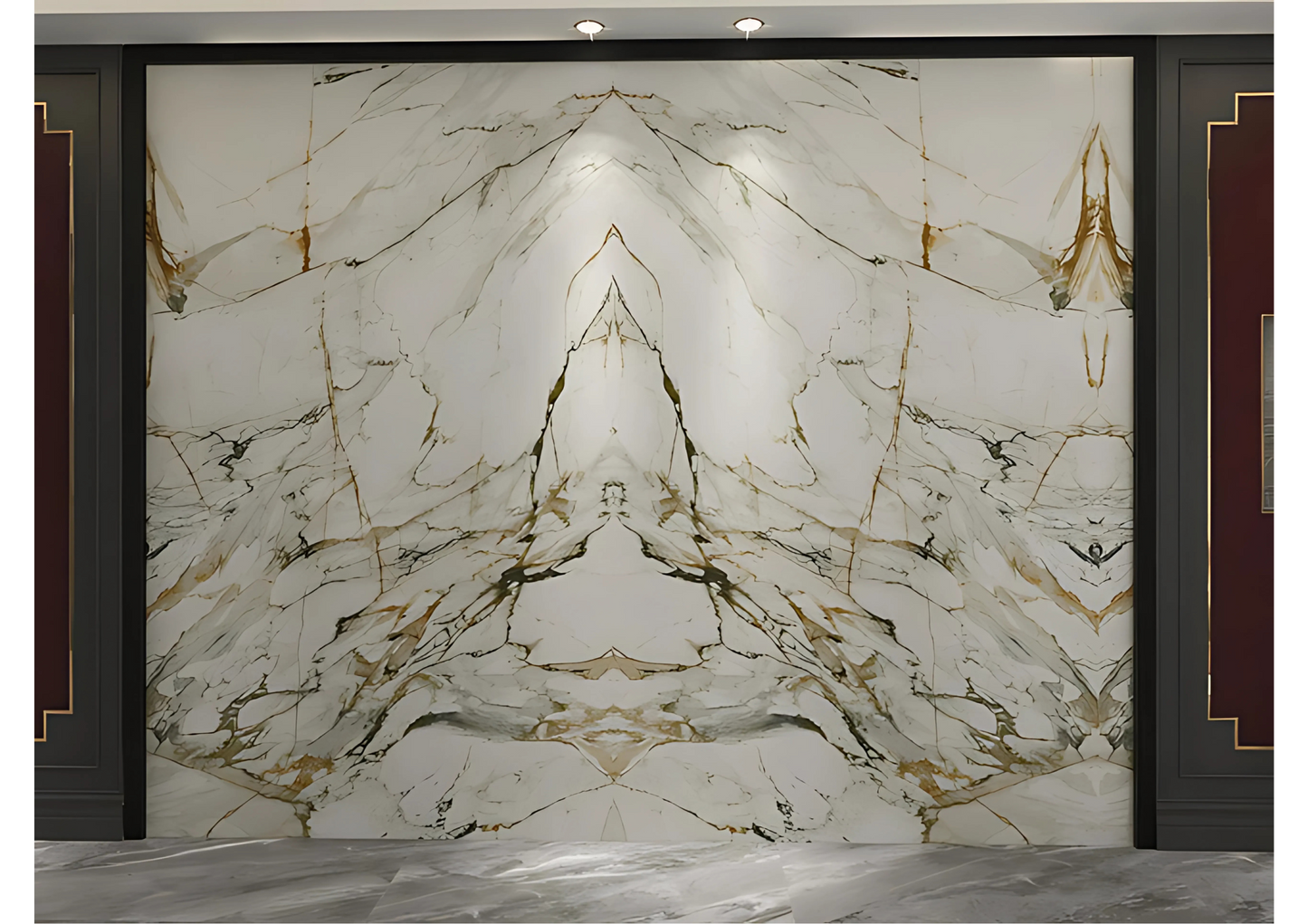 Normal Sintered Stone Slab - "The Golden Days | AB" Stone Pattern