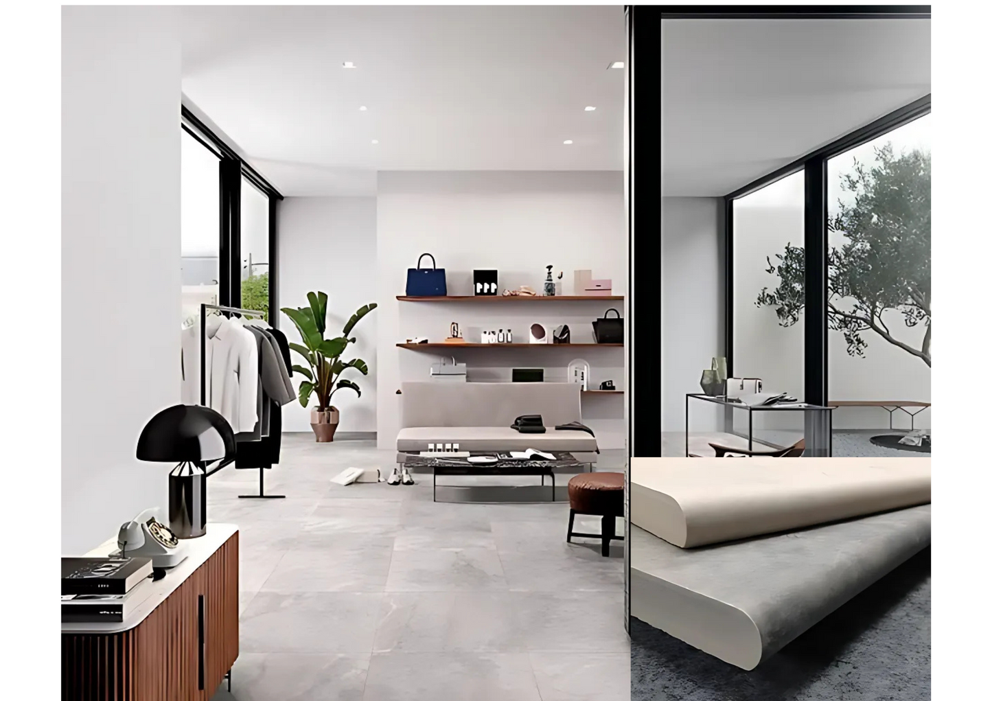 Ceramic Tile Stone Collection - " Travertine "
