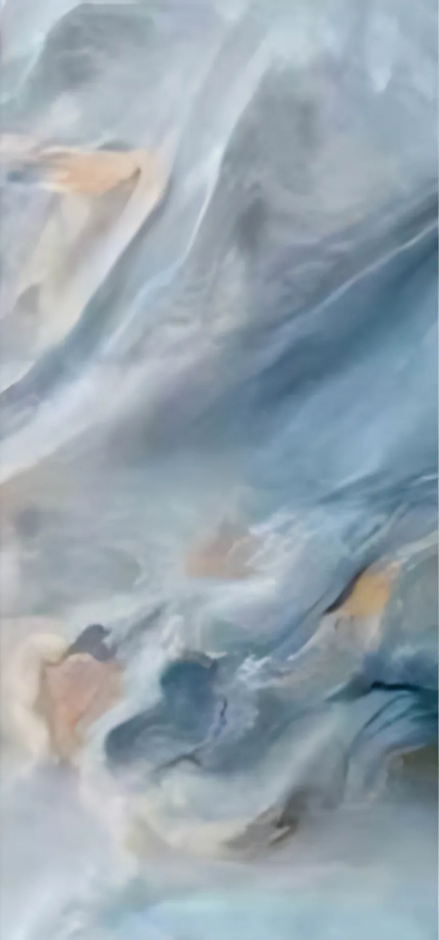 Normal Sintered Stone Slab - "Impression of Van Gogh | ABC" Stone Pattern