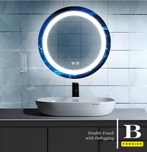 SMART MIRROR Style Series | LED lights with Defogging, Bluetooth Music, Time and Temperature Display
