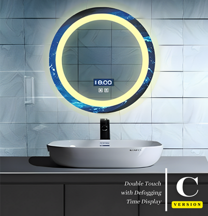 SMART MIRROR Style Series | LED lights with Defogging, Bluetooth Music, Time and Temperature Display