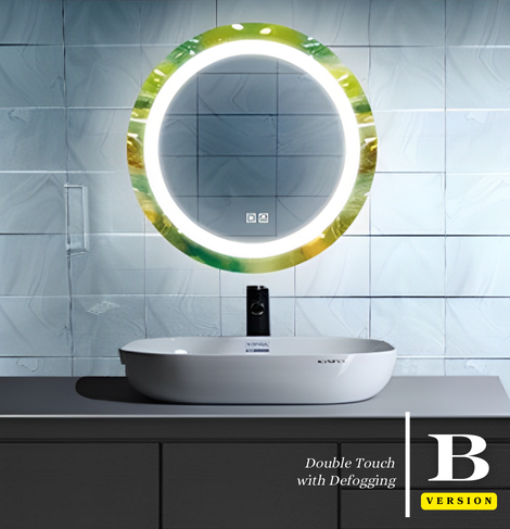 SMART MIRROR Style Series | LED lights with Defogging, Bluetooth Music, Time and Temperature Display