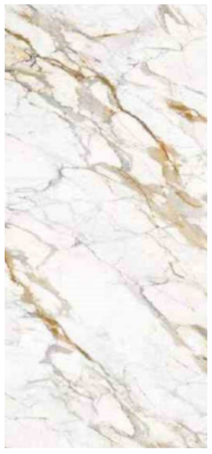 Normal Sintered Stone Slab - "Calacatta White Gold | AB" Stone Pattern