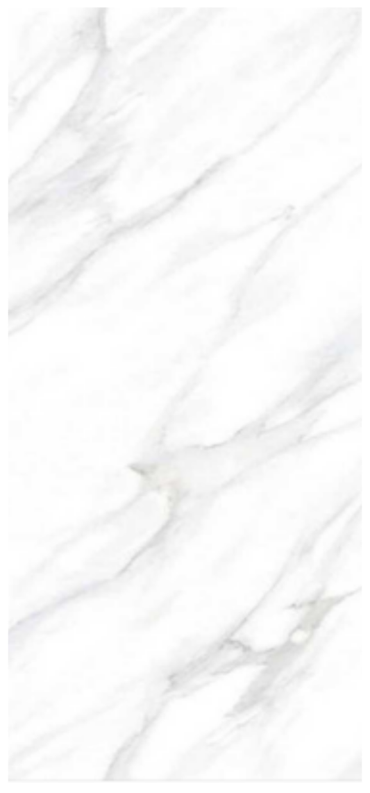 Normal Sintered Stone Slab - "Carrara White" Stone Pattern