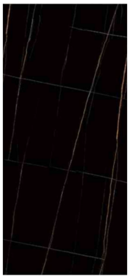 Normal Sintered Stone Slab - "Lauren Black Gold" Stone Pattern