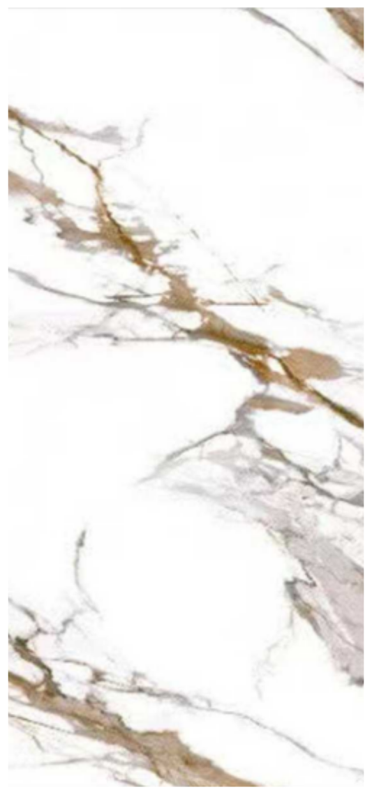 Normal Sintered Stone Slab - "Pakin Silk White" Stone Pattern