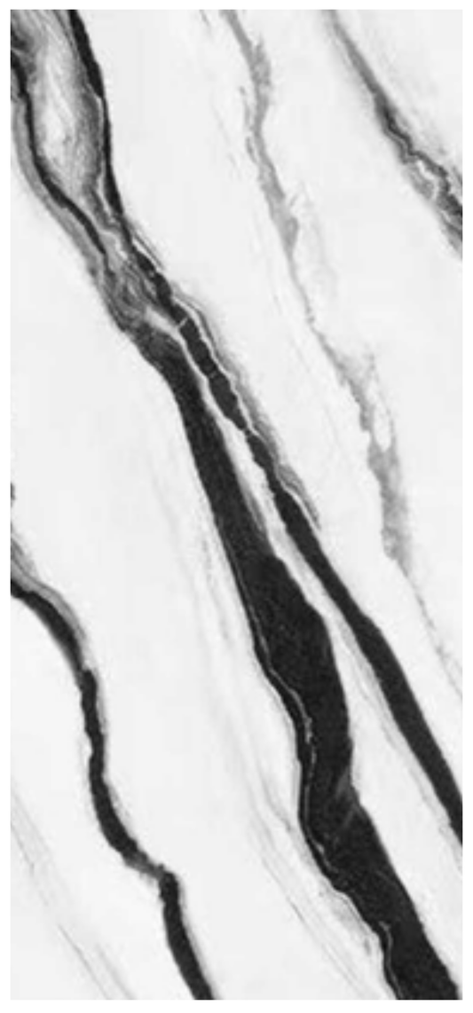 Normal Sintered Stone Slab - "Twill Panda White | ABC" Stone Pattern