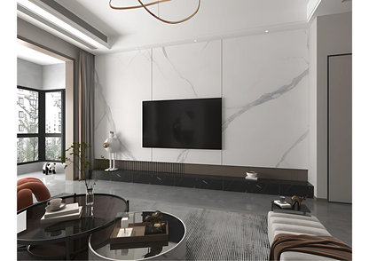 Normal Sintered Stone Slab - "New Victoria White | ABC" Stone Pattern